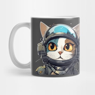 Futuristic Cyber  Cat Mug